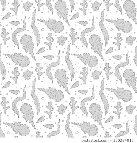 sea life pattern 130294015