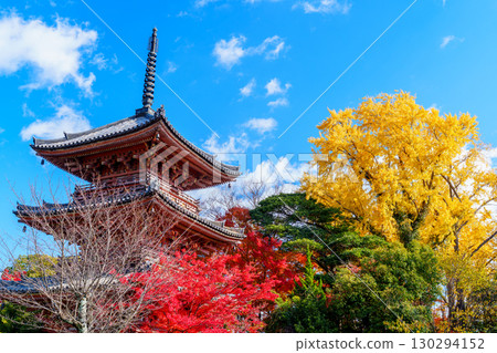 被秋葉包圍的寶勝寺 130294152