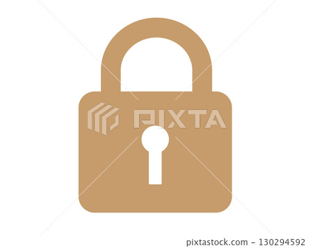 Padlock icon (locked key symbol) 130294592