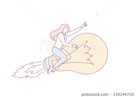 Business success, innovation and challenge concept 130294726