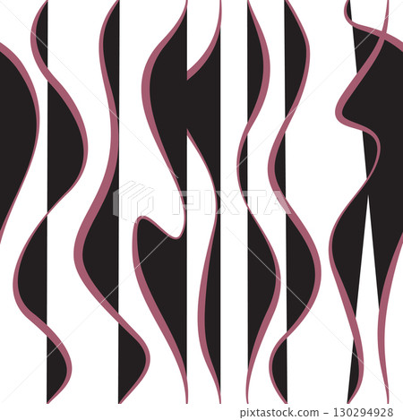 Seamless pattern with wavy lines. Repeating vector decorative texture. Wave ripple background. Simple linear graphic. Seamless pattern with wavy lines. Repeating vector decorative texture. Wave ripple background. Simple linear graphic. 130294928