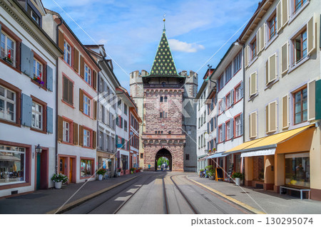 The Spalentor gate in Basel, Switzerland The Spalentor gate in Basel, Switzerland 130295074