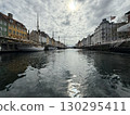 Scenic summer view of color buildings and boats of Nyhavn in Copenhagen, Denmark 130295411