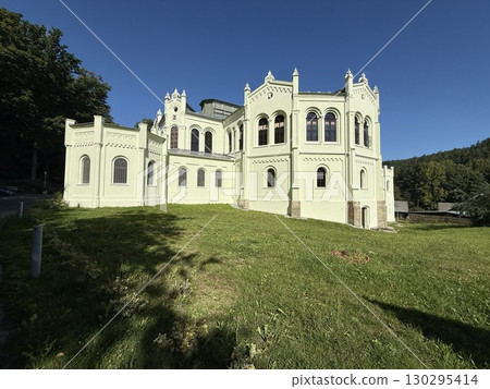 riding hall in Svetce. It is the second largest riding hall in Europe after Vienna. Beautiful landmark was built in year 1858. riding hall in Svetce. It is the second largest riding hall in Europe after Vienna. Beautiful landmark was built in year 1858. 130295414