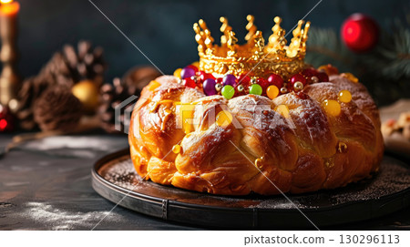 Christmas, confectionery, cake 130296113