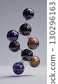Visualization of Atoms and Molecules in Minimalist Style. High quality FullHD footage 130296163