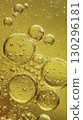 Golden Oil Bubbles Macro. High quality HD footage 130296181