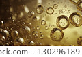 Golden Oil Bubbles Macro. High quality HD footage 130296189