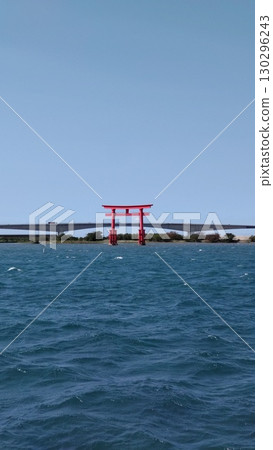 Lake Hamana power spot: Red Torii on Benten Island 130296243