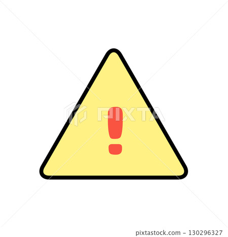 Warning Caution Mark Triangle Icon Danger Sign Illustration Warning Caution Mark Triangle Icon Danger Sign Illustration 130296327