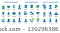 Icon set about mental health from problems to solutions in a vector illustration 130296386