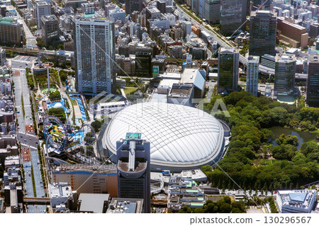 東京都文京區後樂一丁目地區的鳥瞰圖 130296567