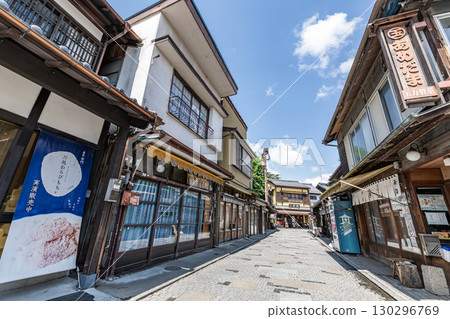 Kawagoe City, Saitama Prefecture, a popular tourist spot, sunny Kashiya Yokocho Kawagoe City, Saitama Prefecture, a popular tourist spot, sunny Kashiya Yokocho 130296769