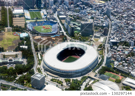 Aerial photograph near the National Stadium 130297144