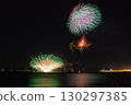 Gorgeous fireworks lighting up the summer night sky 130297385
