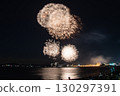 Gorgeous fireworks lighting up the summer night sky 130297391