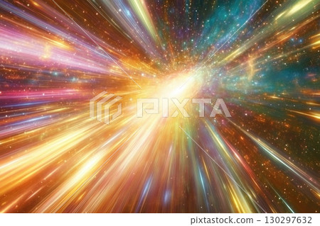 Abstract Space Warp with Colorful Light Effects Abstract Space Warp with Colorful Light Effects 130297632