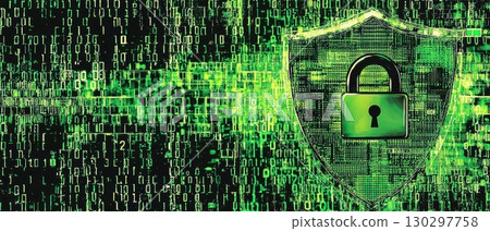 A green screen with a green lock on it A green screen with a green lock on it 130297758