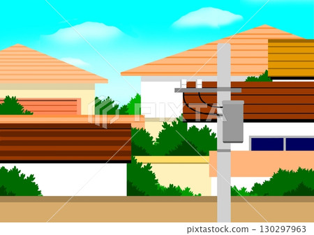 Scenery of residential area 130297963