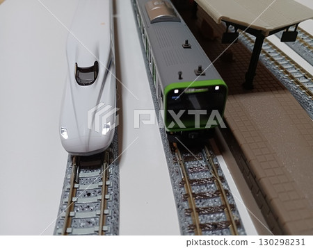 N軌距模型列車。照片拍攝於N700S型及235系山手線左斜前方。 N軌距模型列車。照片拍攝於N700S型及235系山手線左斜前方。 130298231