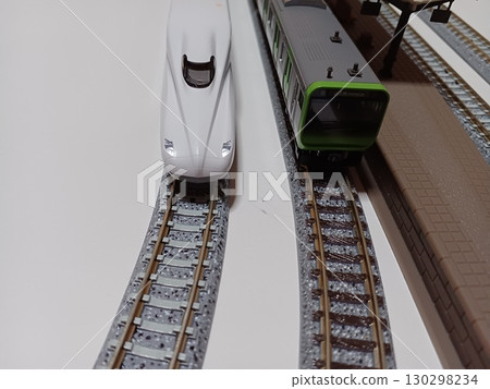 N 軌距模型列車。 N 軌距模型列車。 130298234