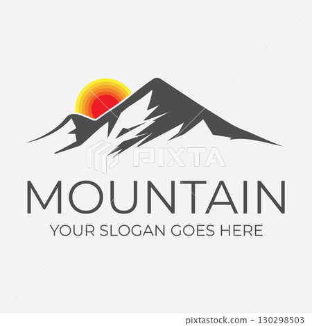 Mountain logo vector illustrations design icon template 130298503