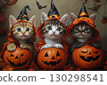 Kitten Halloween 130298541