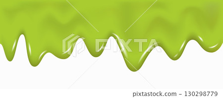 Melting and flowing green fruit syrup, cream, sauce, paint. Melting and flowing green fruit syrup, cream, sauce, paint. 130298779