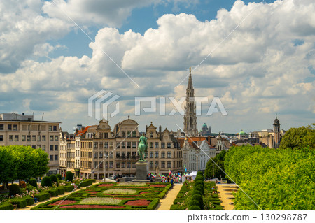 Mont des Arts on Sunny Day. Brussels, Belgium Mont des Arts on Sunny Day. Brussels, Belgium 130298787