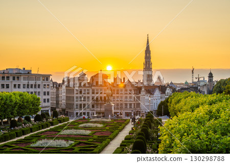 Mont des Arts at Sunset. Brussels, Belgium Mont des Arts at Sunset. Brussels, Belgium 130298788