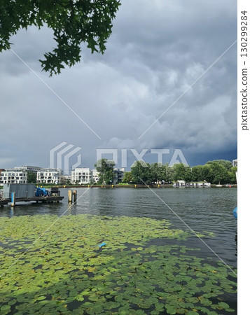 River Spree by Treptower Park, Berlin, Germany 130299284