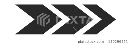 Stylized arrow with chevron pattern Stylized arrow with chevron pattern 130299331