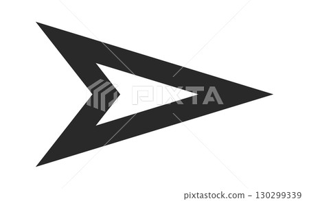 Geometric computer mouse click cursor 130299339
