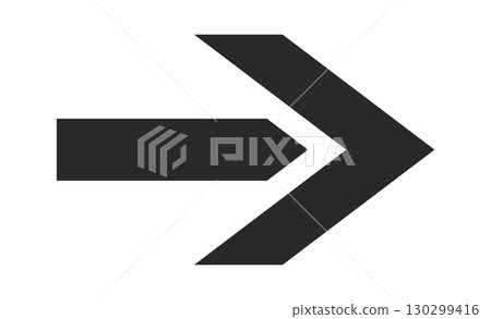 Straight direction arrow minimal design 130299416