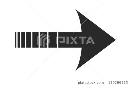 Striped pattern direction arrow design Striped pattern direction arrow design 130299515
