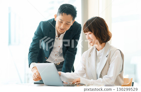 Two businessmen having a meeting Two businessmen having a meeting 130299529