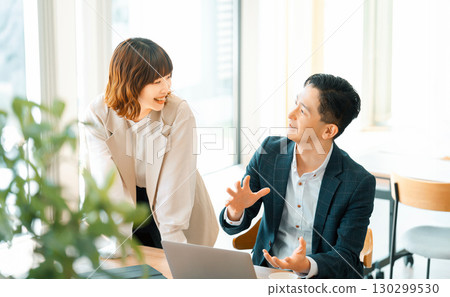 Two businessmen having a meeting Two businessmen having a meeting 130299530