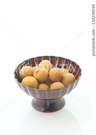 Longan served on tableware Longan served on tableware 130299549