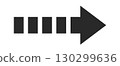 Striped black arrow forward design 130299636