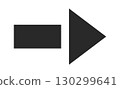 Navigation arrow geometric shape design 130299641