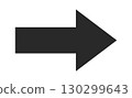 Minimal direction arrow sign design 130299643