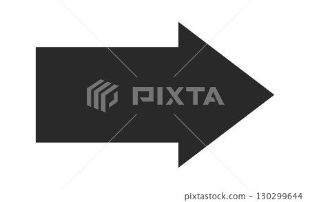 Bold black arrow simple shape Bold black arrow simple shape 130299644