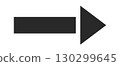 Simple geometric line arrow design 130299645