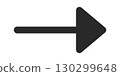 Thin line arrow bold arrowhead 130299648