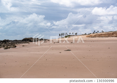 Canoa Quebrada Beach at Aracati in Ceara Brazil. Bay Coastline. Coast Travel. Vacations Landscape Canoa Quebrada Beach at Aracati in Ceara Brazil. Bay Coastline. Coast Travel. Vacations Landscape 130300996