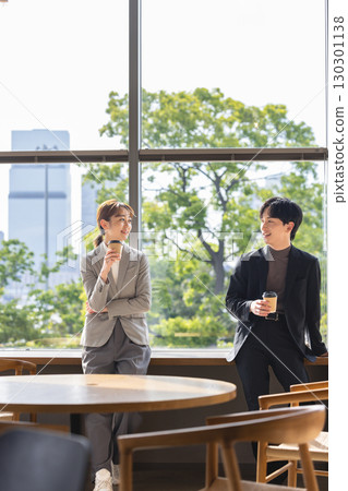 Business person drinking coffee 130301138