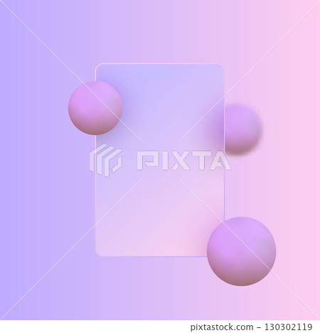 Pattern of 3D shapes, glass morphism effect on a gradient background. Eps 10 Pattern of 3D shapes, glass morphism effect on a gradient background. Eps 10 130302119
