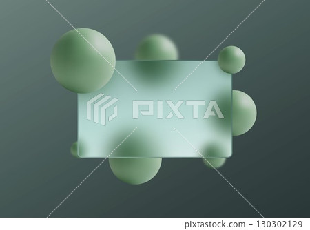 Modern empty space with glass morphism elements, ideal for a background. Eps 10 130302129