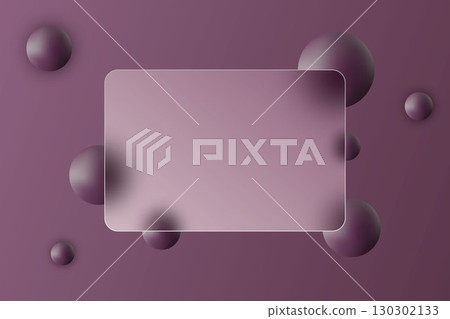 Futuristic glass morphism design with blur effect and volumetric elements. Eps 10 130302133