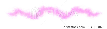 Chaotic pink purple smoke in zigzag or wave form with transparent background, soft fog trail for fantasy visuals or motion overlays 130303026